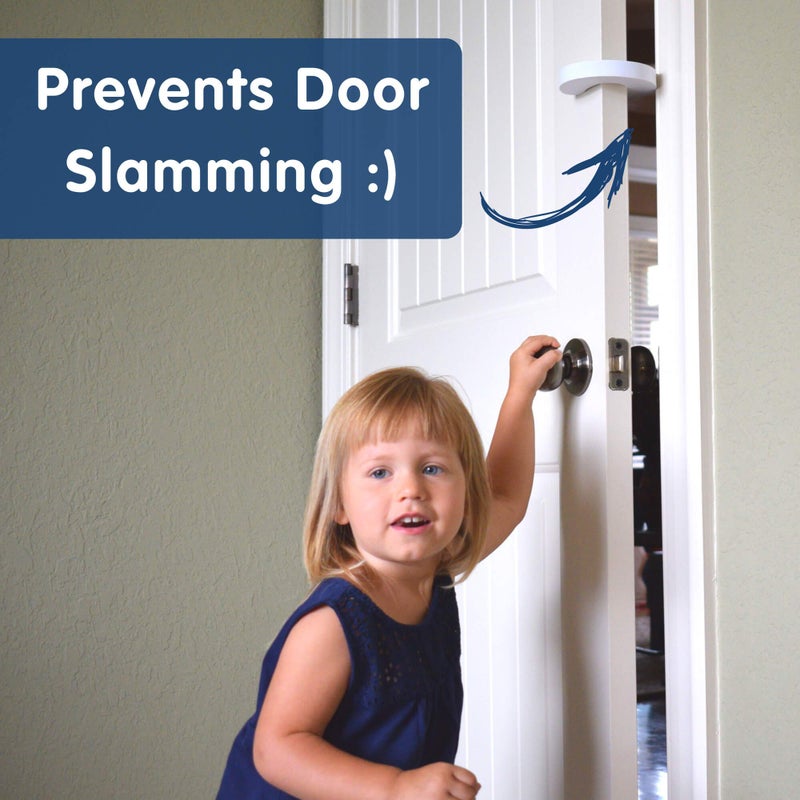 Wittle Finger Pinch Guard - Baby Proof Door Stopper with Soft & Durable Foam - Keeps Doors from Slamming, Prevents Finger Pinch Injuries, and Child or Pet from Getting Locked in Room (2-Pack) - Image 3